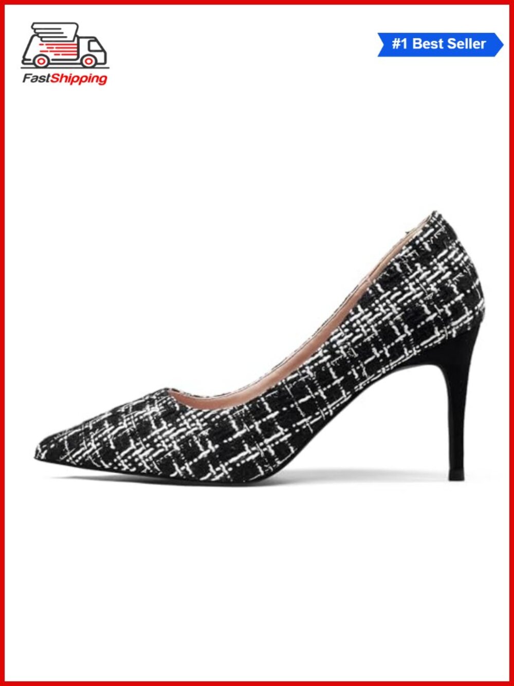 ✨ Elisabet Tang Pointed Toe Stiletto Heel Pumps Comfortable Wedding Prom Work